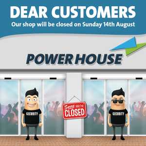 Shop closed – Sunday 14th